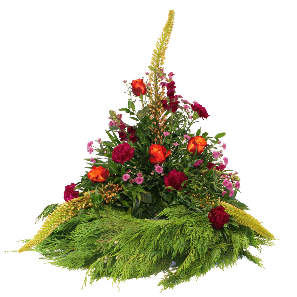 Krans i varme farver