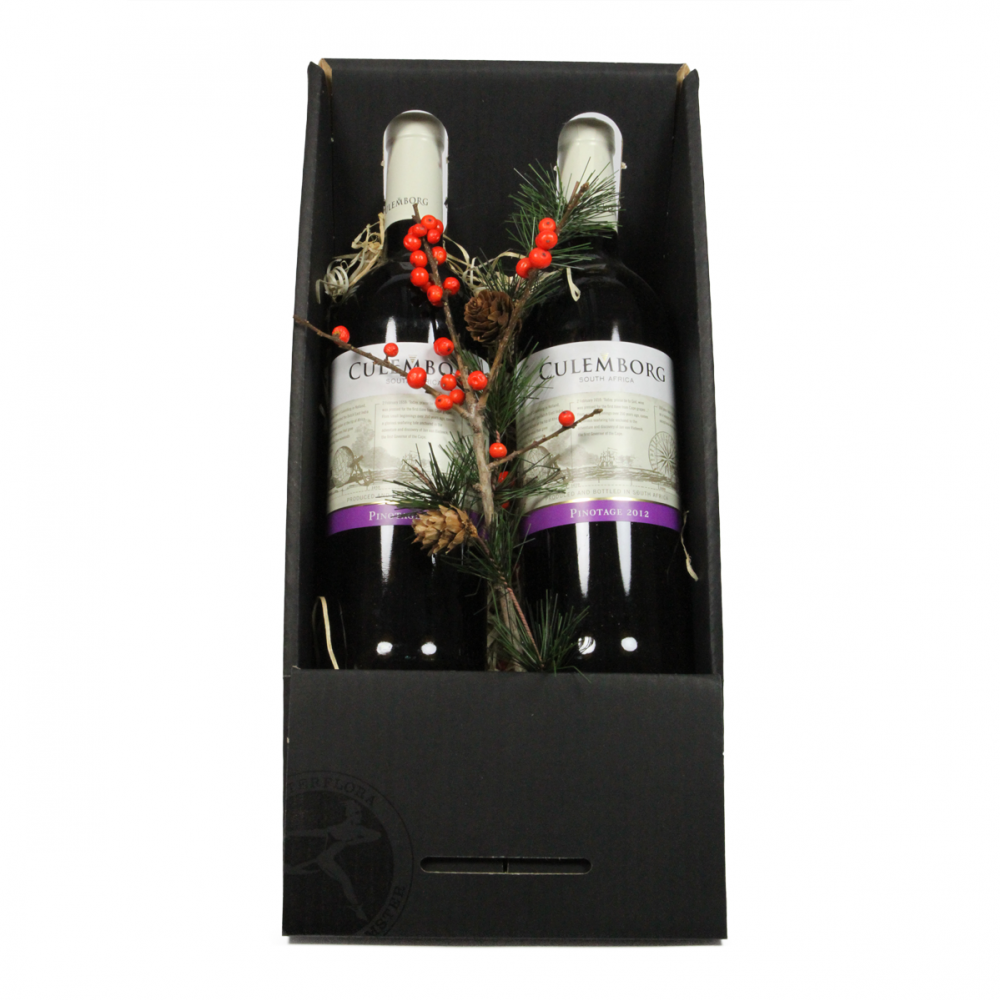 2 flasker vin i gaveæske