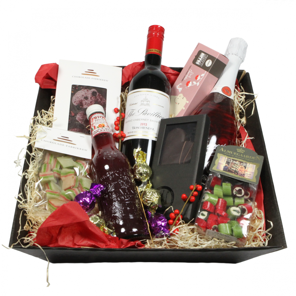 Gavekurv med chokolade