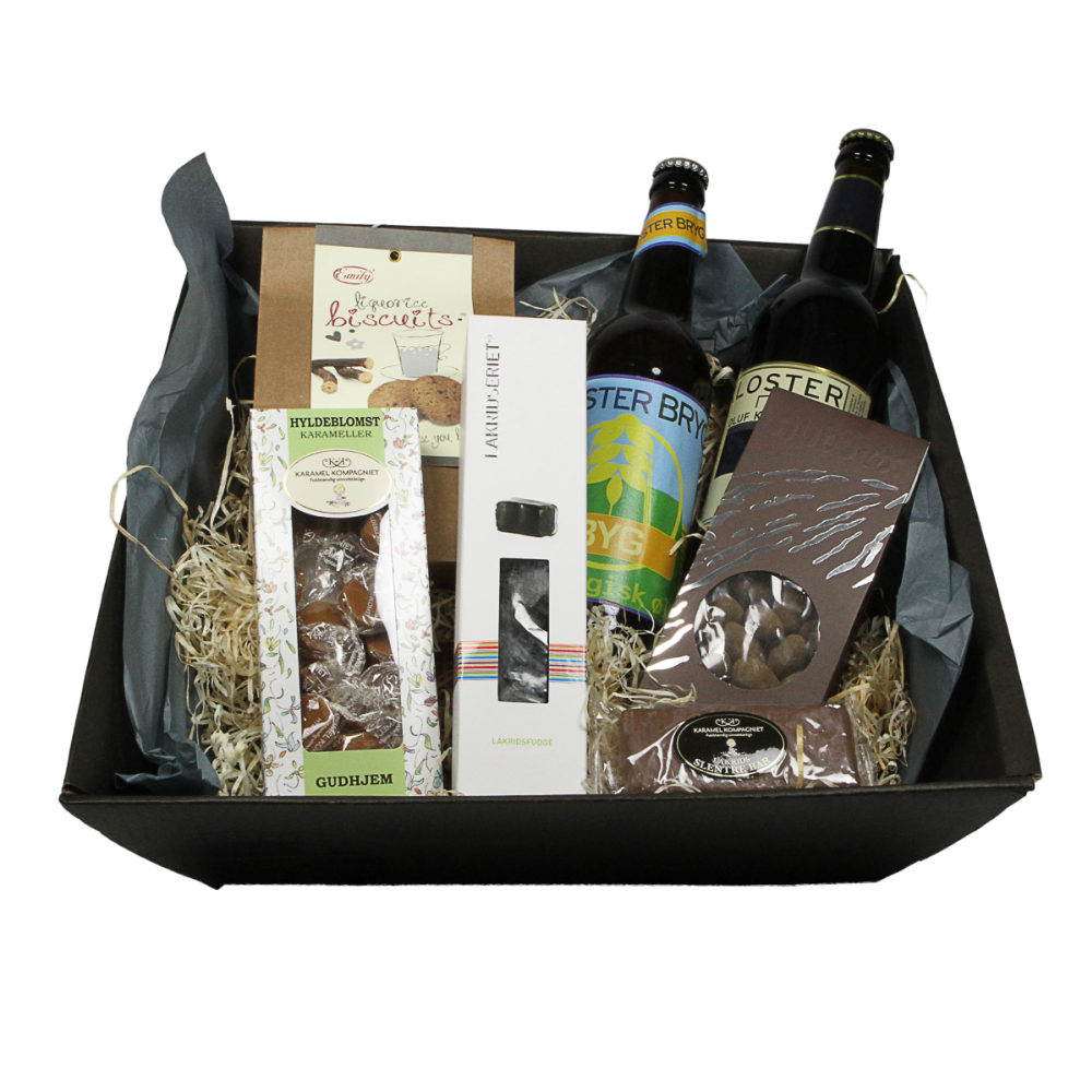 Gavekurv med chokolade