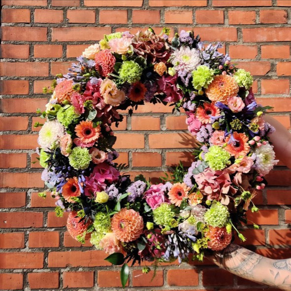 Sommer krans i pasteller