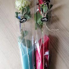 Langstilket rose med studenterhue